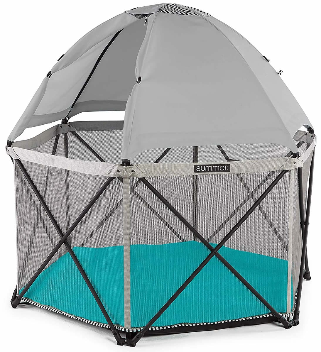 Summer Infant Pop ?N Play SE Hex Playard - Aqua Sugar - 25344