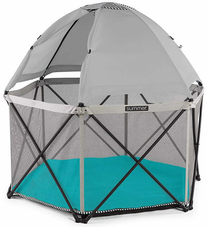 Summer Infant Pop ?N Play SE Hex Playard - Aqua Sugar - 25344