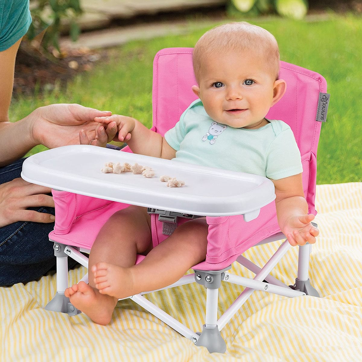 Summer Infant Pop 'n Sit Portable Booster Chair - Pink