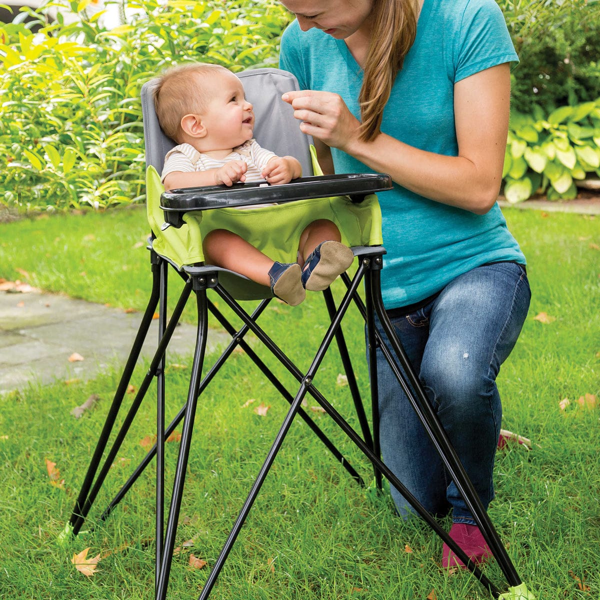 Summer Infant Pop ?n Sit Portable Highchair - Green