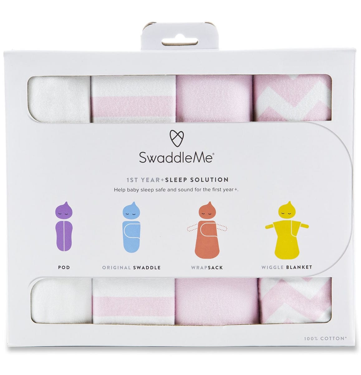 Summer Infant SwaddleMe 1st Year Safe Sleep Gift Set - Pink - 88110