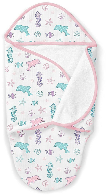 Summer Infant SwaddleMe Baby Bath Gift Set - Dolphin Splash - 57060