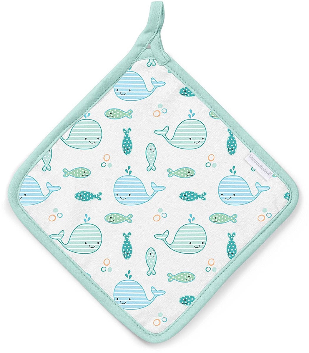 Summer Infant SwaddleMe Baby Bath Gift Set - Striped Whales - 57070