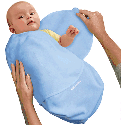 Summer Infant SwaddleMe Large Cotton Knit in Blue