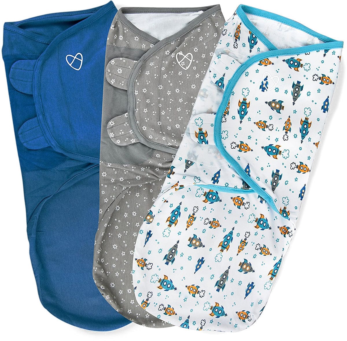 Summer Infant SwaddleMe Original Swaddle, 3-Pack, Large - Superstar Boy - 54150