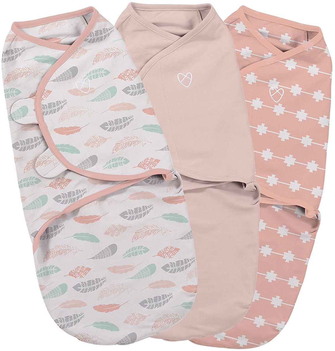 Summer Infant SwaddleMe Original Swaddle, 3-Pack, Small - Coral Days - 55710
