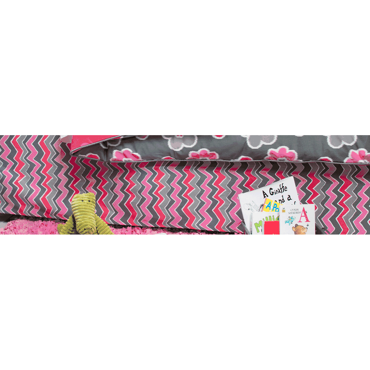 Sweet Potato Addison Twin Skirt - Zig Zag Stripe