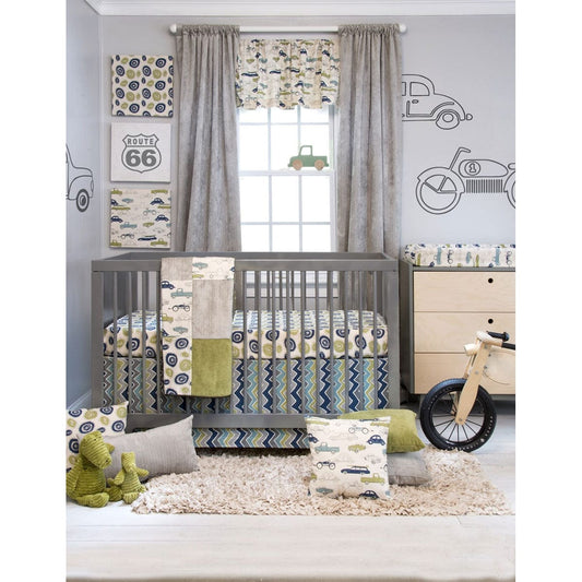 Sweet Potato Uptown Traffic 3 Piece Crib Bedding Set - 11830