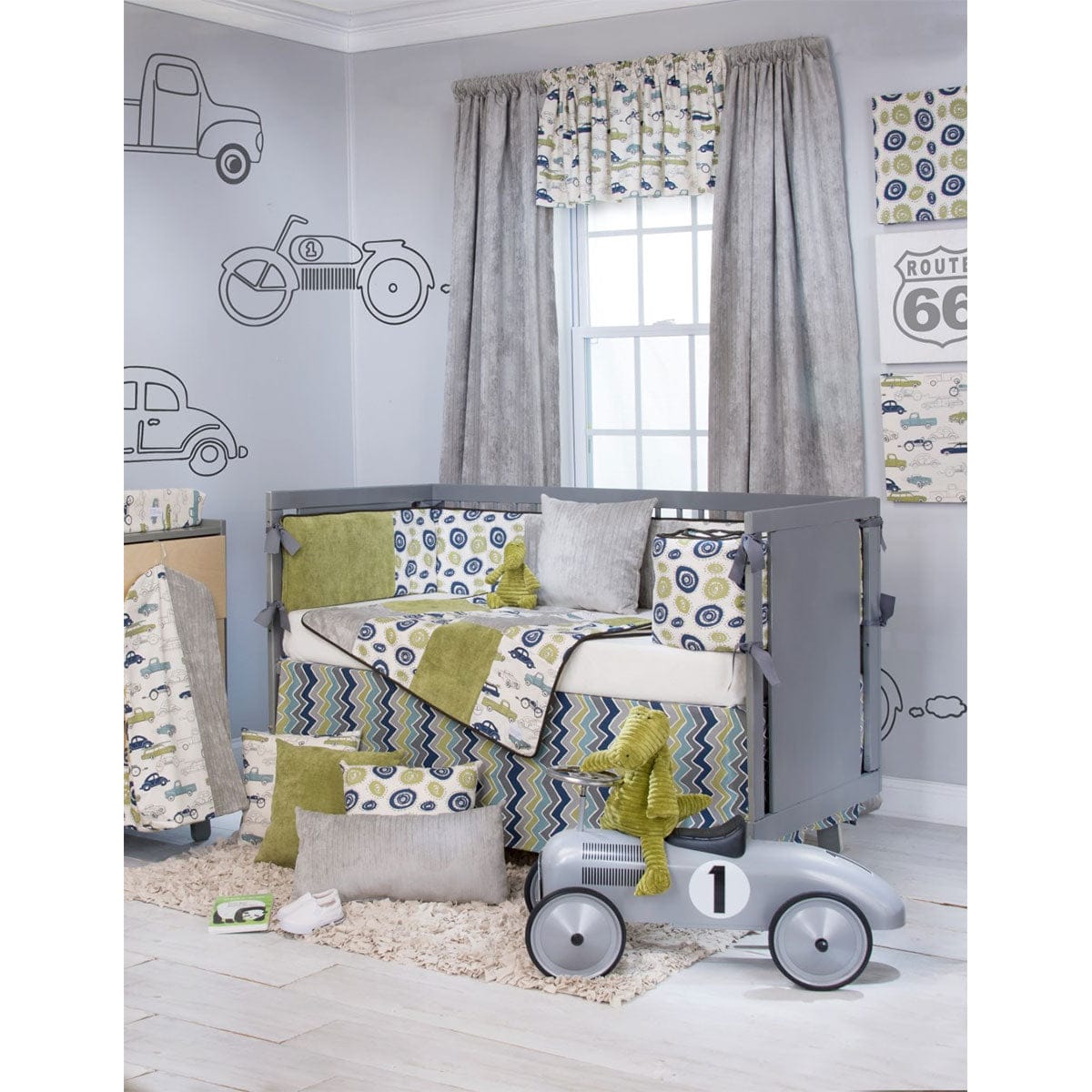 Sweet Potato Uptown Traffic 4 Piece Crib Bedding Set - 11840