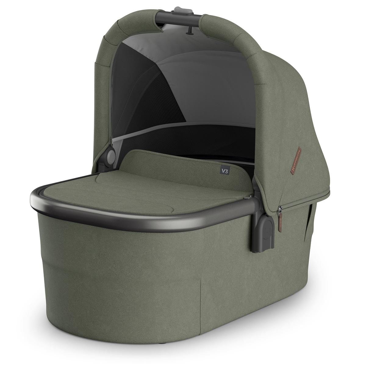 UPPAbaby Bassinet V3 - Evelyn (Meadow Green / Graphite Frame) - 0903-BAS-NA-EVE