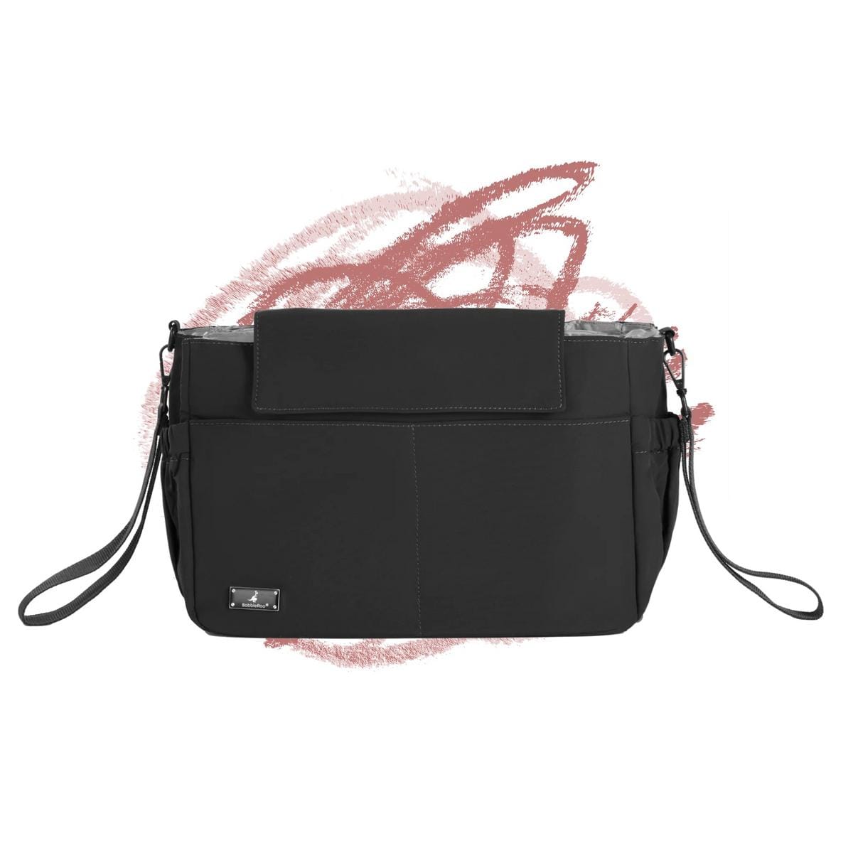 BabbleRoo Puffer Flo Stroller Caddy Organizer - Black