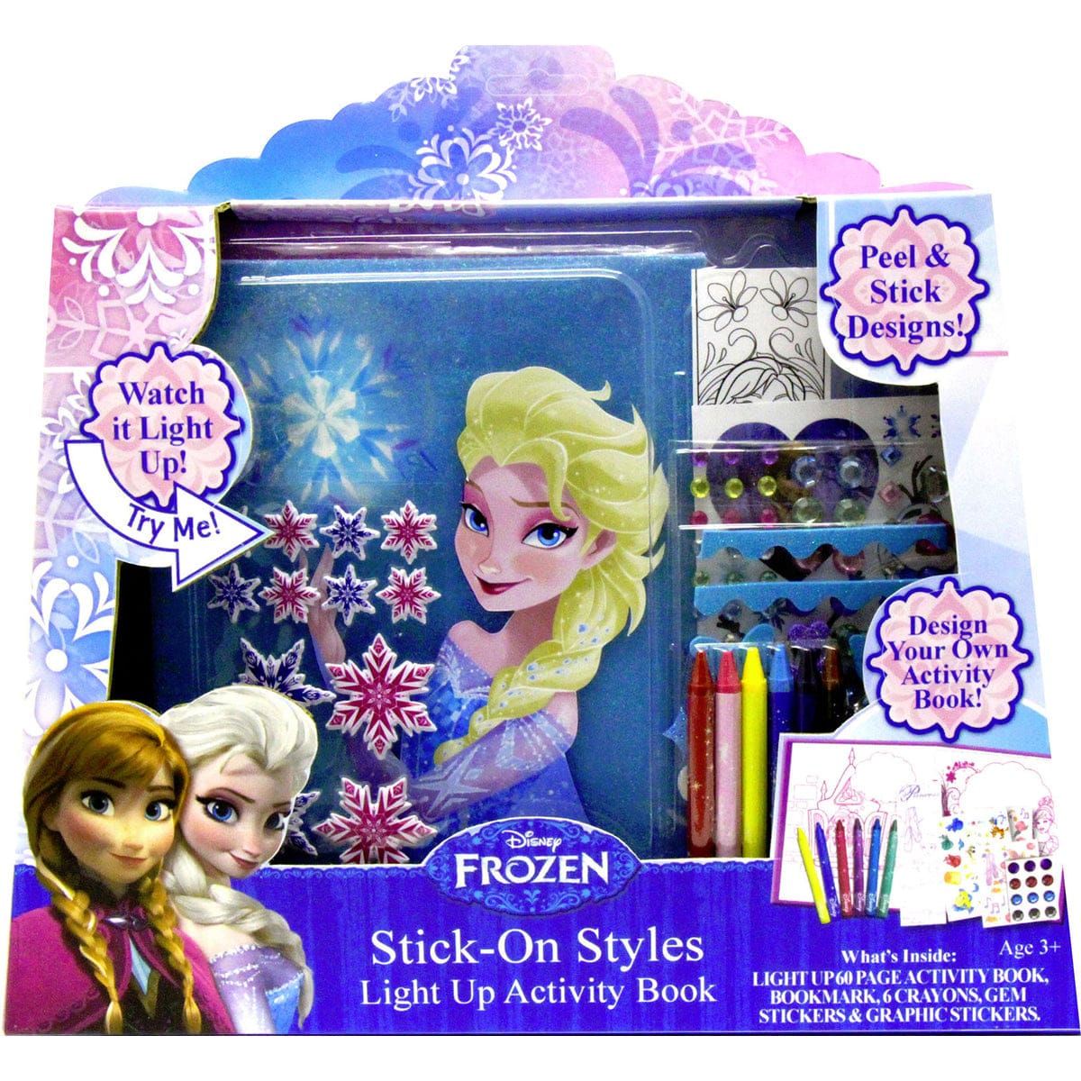 Tara Toys Frozen Stick-On Styles Light Up Activity Book - 92889