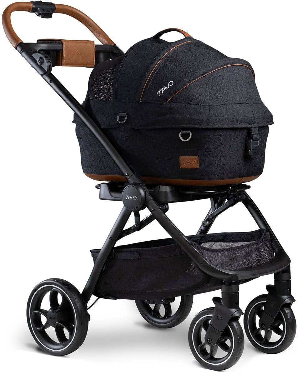 Tavo Pets Maeve + Roscoe 3-IN-1 Pet Protection System, Small Flex - Onyx - Z2TS003ONXCOG000