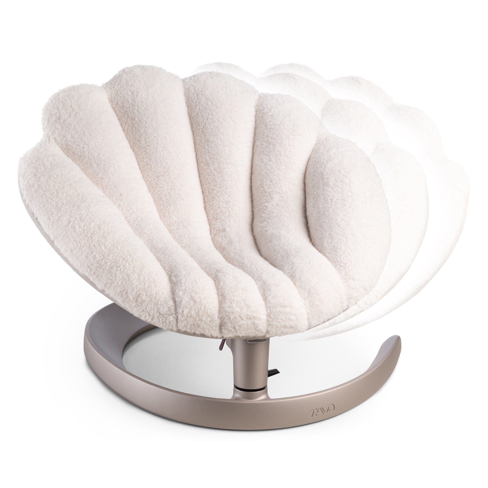 TAVO Shell latte シェルラテ　ペットマット Tavo Pets Shell Pet Bed and Swaying Lounger - Latte – Albee Baby