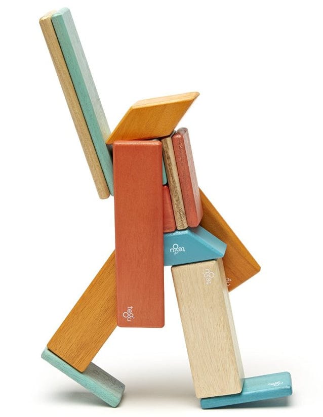 Tegu 14 Piece Magnetic Blocks Set - Sunset