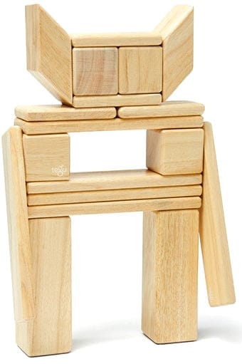 Tegu 24 Piece Magnetic Blocks Set - Natural - 24P-NAT-306T