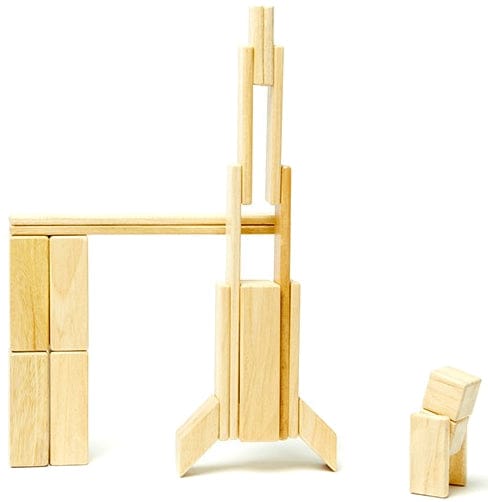 Tegu 24 Piece Magnetic Blocks Set - Natural - 24P-NAT-306T