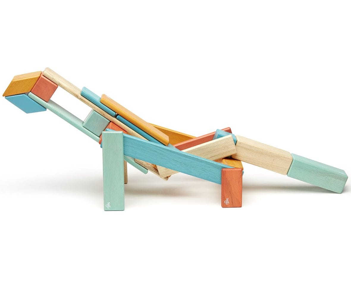 Tegu 24 Piece Magnetic Blocks Set - Sunset - 24P-SNS-508T