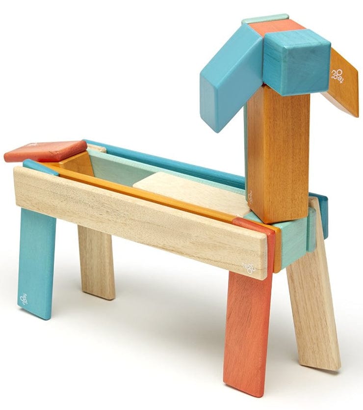 Tegu 24 Piece Magnetic Blocks Set - Sunset - 24P-SNS-508T