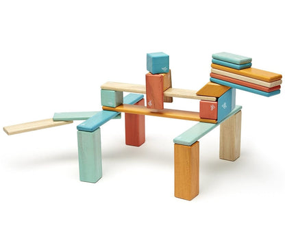 Tegu 24 Piece Magnetic Blocks Set - Sunset - 24P-SNS-508T