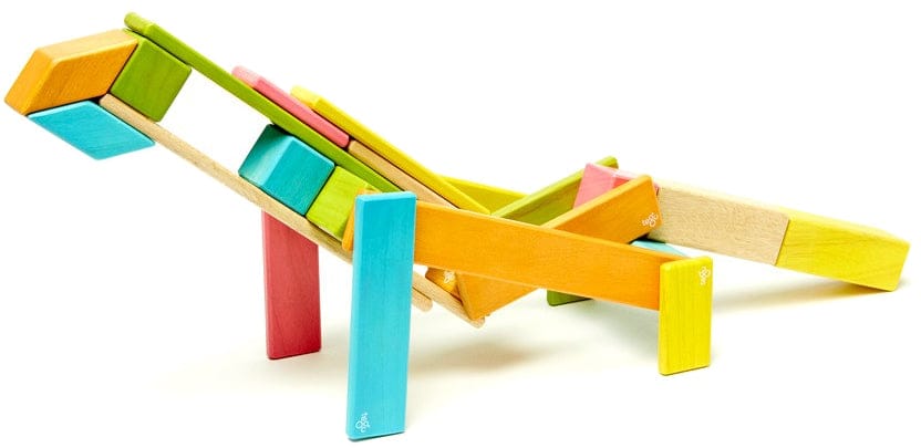 Tegu 24 Piece Magnetic Blocks Set - Tegu Tints - 24P-TNT-306T