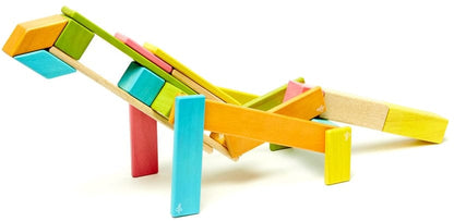 Tegu 24 Piece Magnetic Blocks Set - Tegu Tints - 24P-TNT-306T