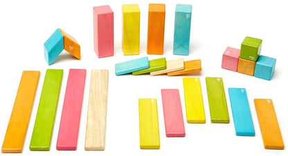Tegu 24 Piece Magnetic Blocks Set - Tegu Tints - 24P-TNT-306T