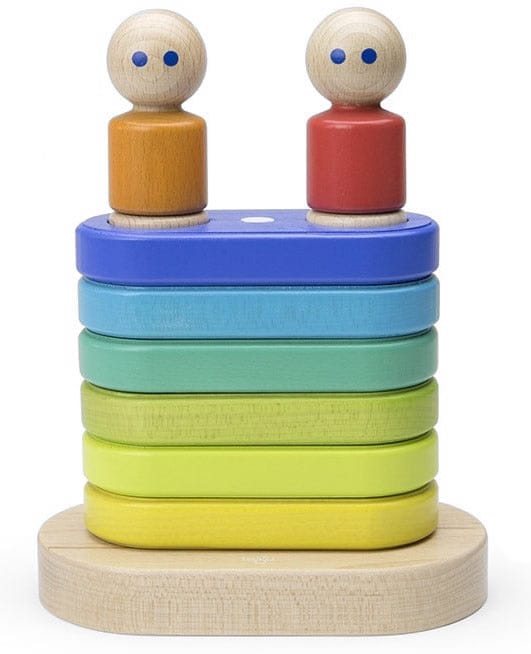 Tegu Magnetic Floating Stacker - Rainbow
