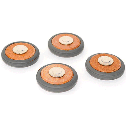 Tegu Magnetic Wooden Wheels - Set of 4