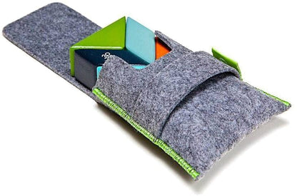 Tegu Pocket Pouch Prism 6 Piece Magnetic Blocks - Nelson - P-11-048-SJG