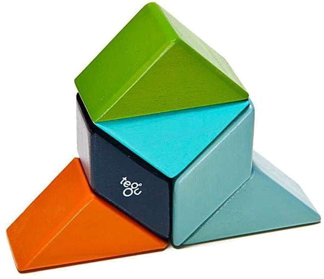 Tegu Pocket Pouch Prism 6 Piece Magnetic Blocks - Nelson - P-11-048-SJG