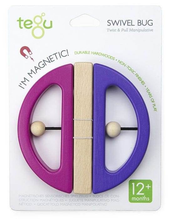 Tegu Swivel Bug - Pink & Purple - BGC-PRP-801T