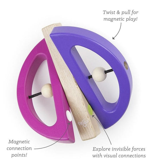 Tegu Swivel Bug - Pink & Purple - BGC-PRP-801T