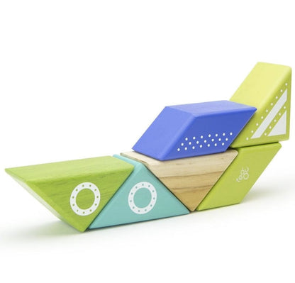 Tegu Travel Pals 6 Piece Magnetic Blocks - Spaceship - PAL-SPC-706T