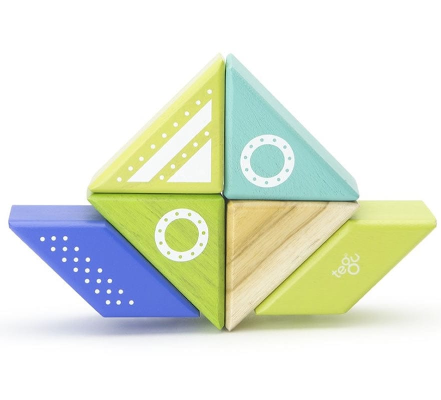Tegu Travel Pals 6 Piece Magnetic Blocks - Spaceship - PAL-SPC-706T