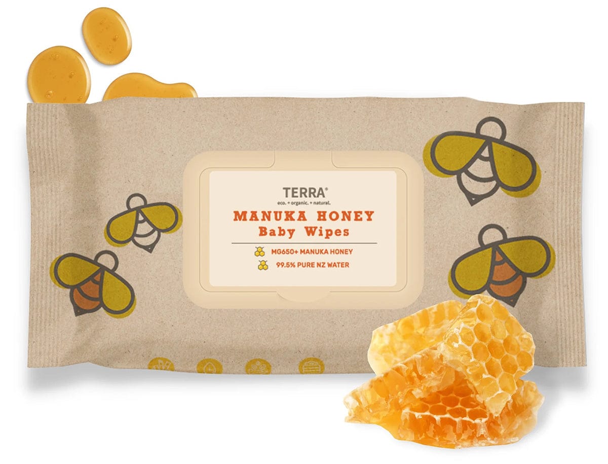TERRA Bamboo Baby Wipes - Manuka Honey (70 Pack) - 20-31002