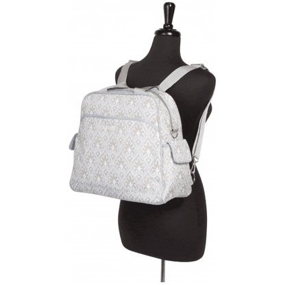 The Bumble Collection Brittany Diaper Bag - Blue Filagree - BUM-43064