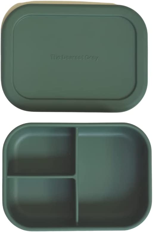 The Dearest Grey Silicone Bento Box - Emerald - 850037245024