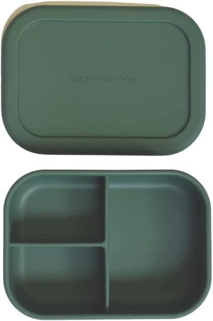 The Dearest Grey Silicone Bento Box - Emerald - 850037245024