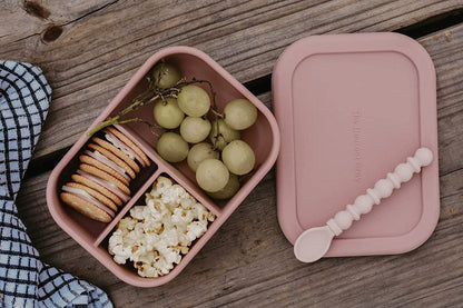 The Dearest Grey Silicone Bento Box - Rosewood - 850037245062