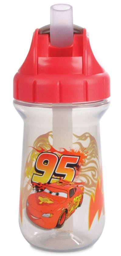 The First Years 10 oz Flip Top Straw Cup - Cars - Y10284