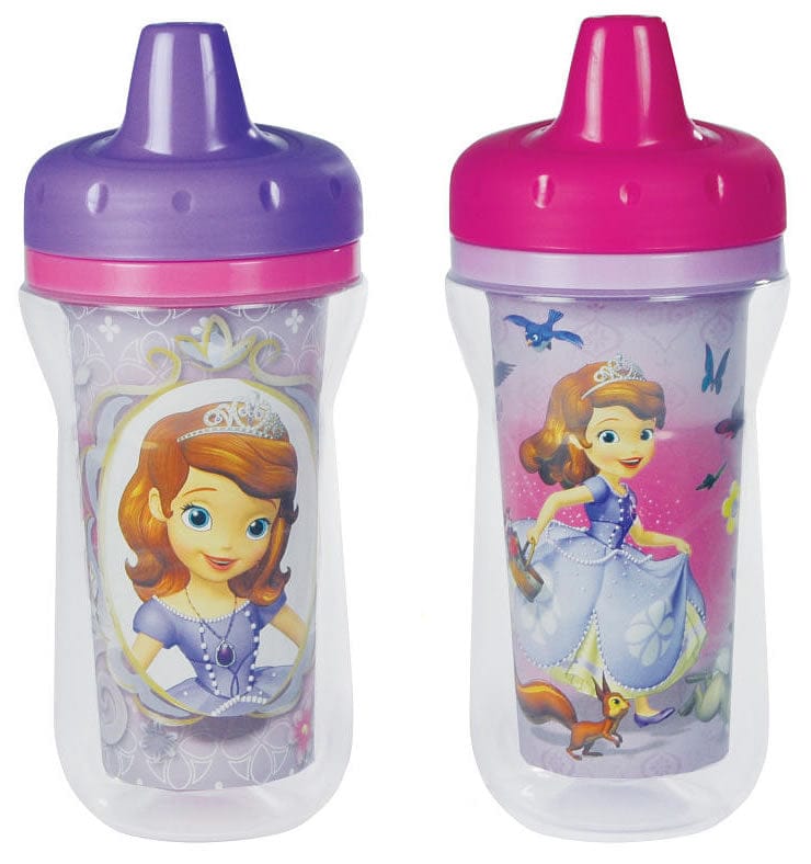 The First Years 9 oz Insulated Sippy Cups 2 PK - Sofia - Y10383
