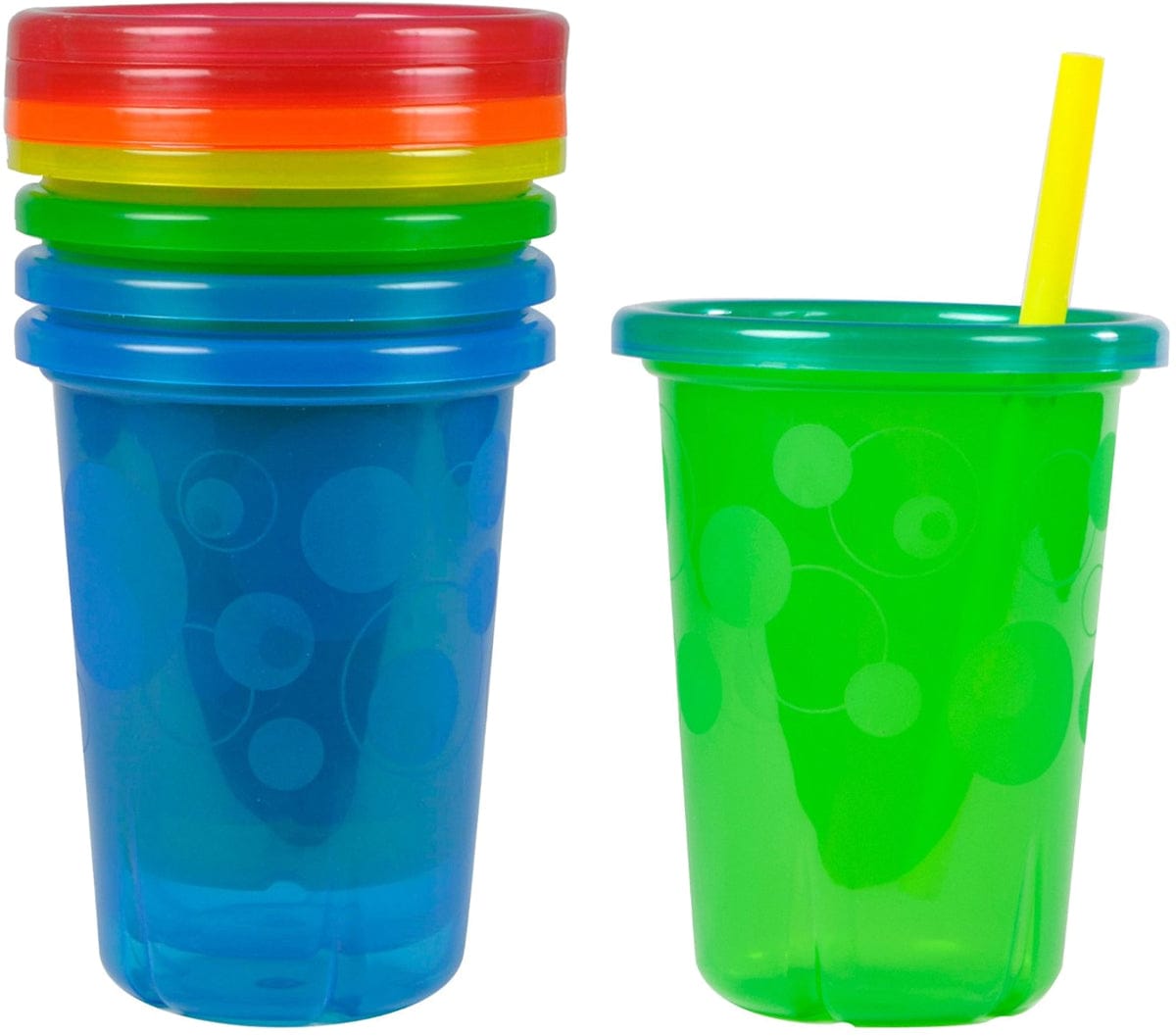 The First Years Take & Toss 10 oz. Spill-Proof Straw Cup (4ct) - Multicolor - Y1157