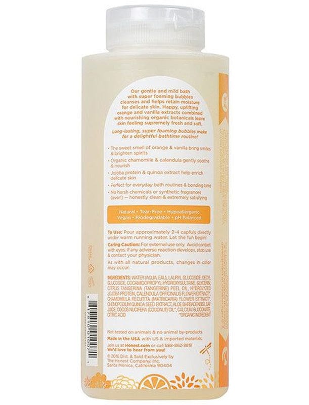 The Honest Company Bubble Bath, 12 fl oz - Sweet Orange Vanilla - THC-10071