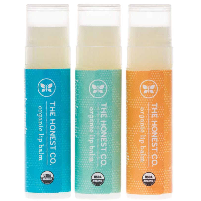 The Honest Company Organic Lip Balm Trio