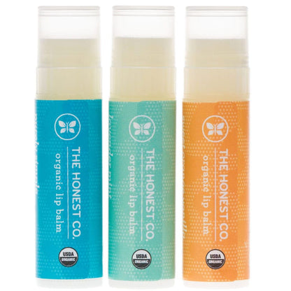 The Honest Company Organic Lip Balm Trio