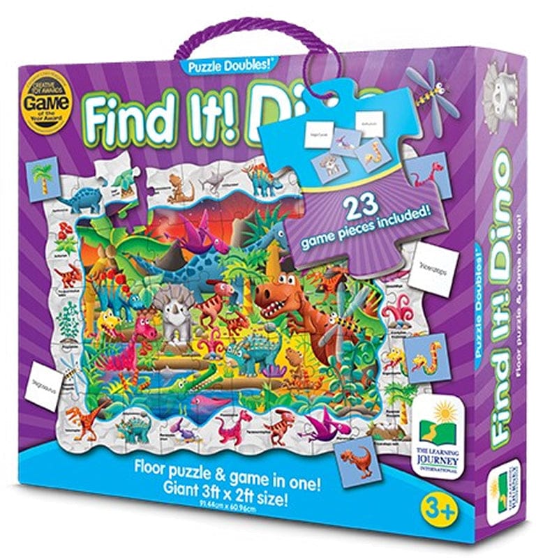 The Learning Journey Puzzle Doubles, Find It! Dinosaurs - 719855