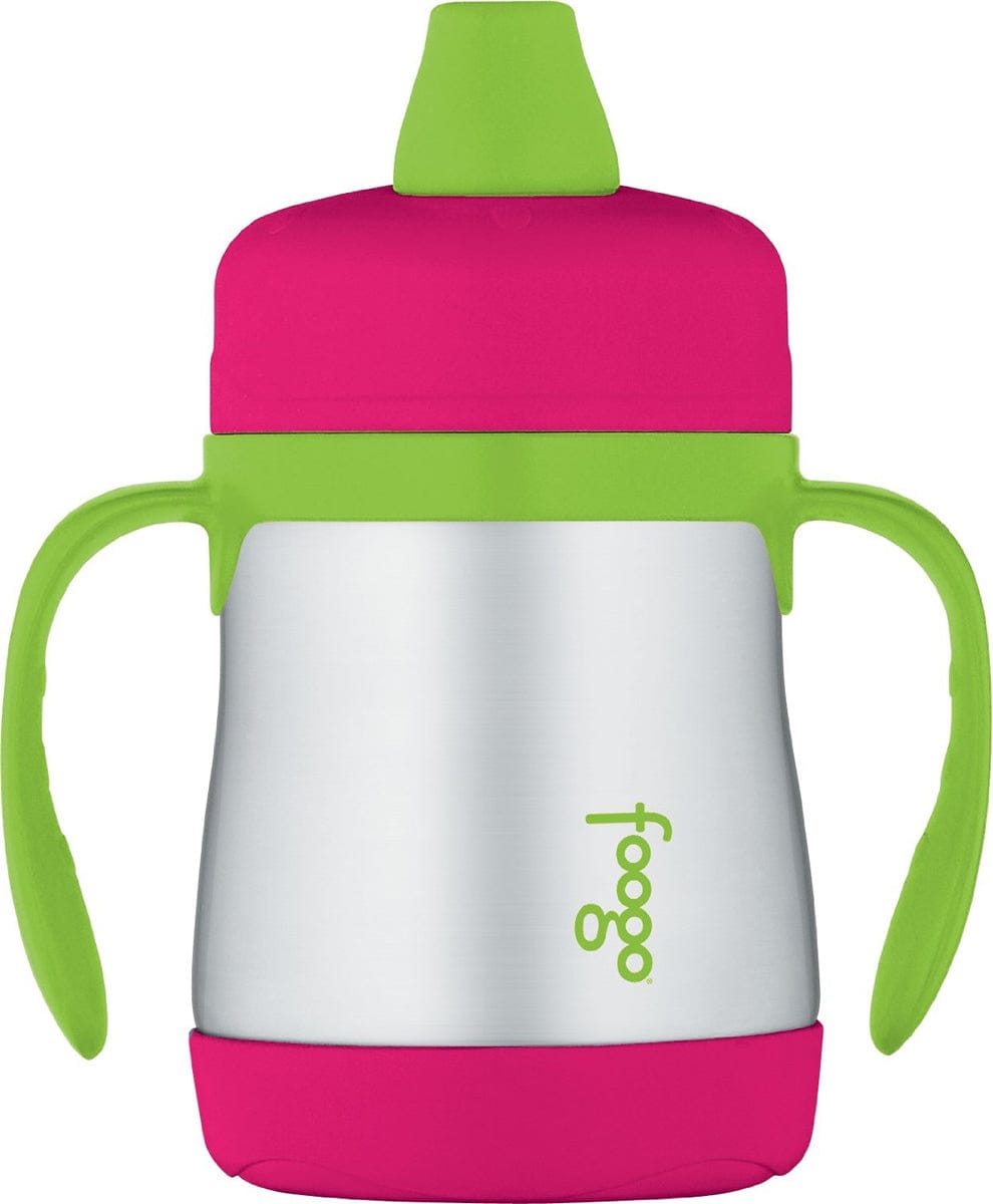 Thermos Foogo Leak-Proof Stainless Steel Soft Spout Sippy Cup - 7 Ounce - Watermelon - BS5004WG3