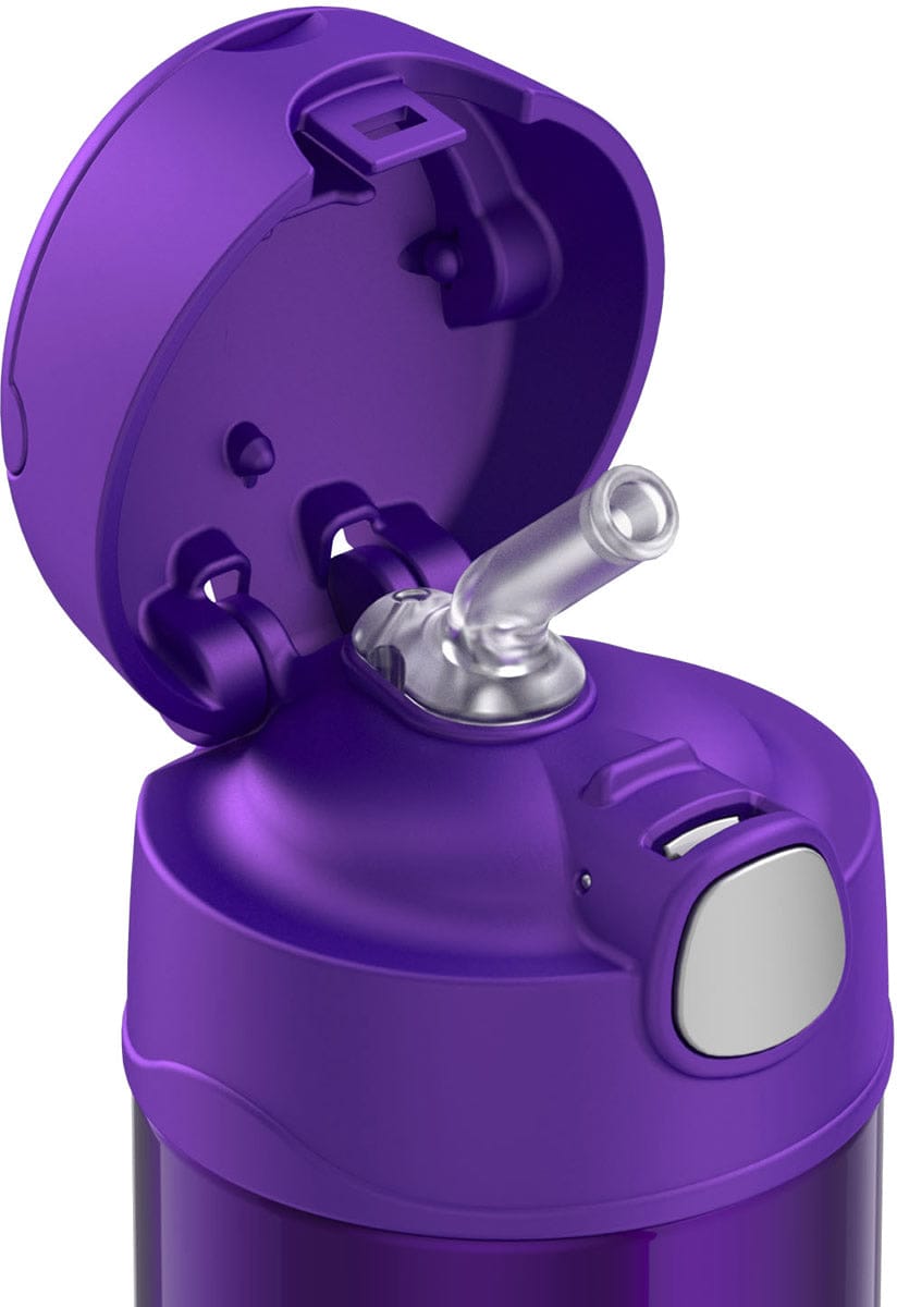 Thermos FUNtainer Vacuum Insulated Stainless Steel Straw Water Bottle 12oz - Blue