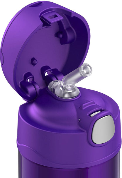 Thermos FUNtainer Vacuum Insulated Stainless Steel Straw Water Bottle 12oz - Blue